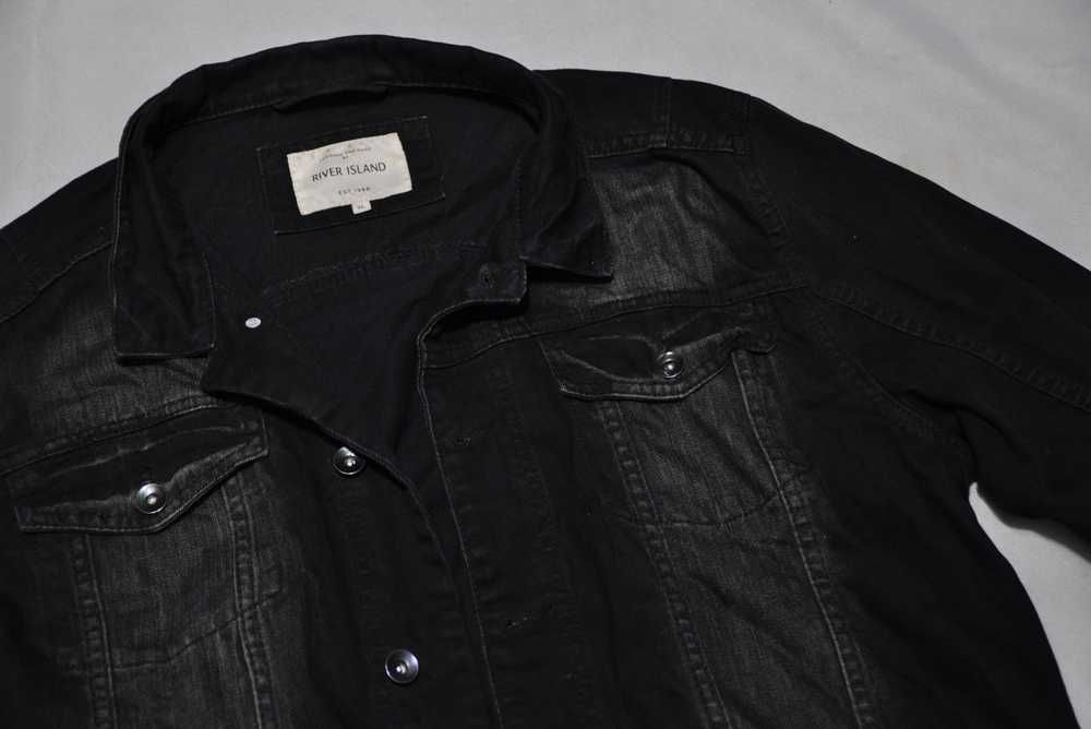RIVER ISLAND XL męska kurtka bluza jeansowa denim katana i13v