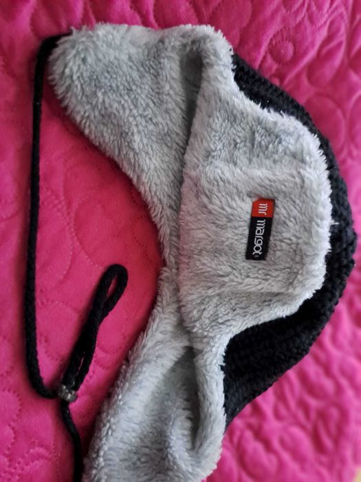 czapka chłopięca zimowa pilotka