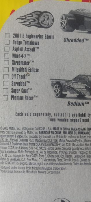 Mitsubishi eclipse Hot Wheels