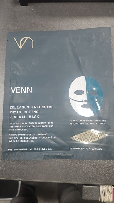 VENN Collagen Intensive Phyto-Retinol Renewal Mask, maka hydrożelowa