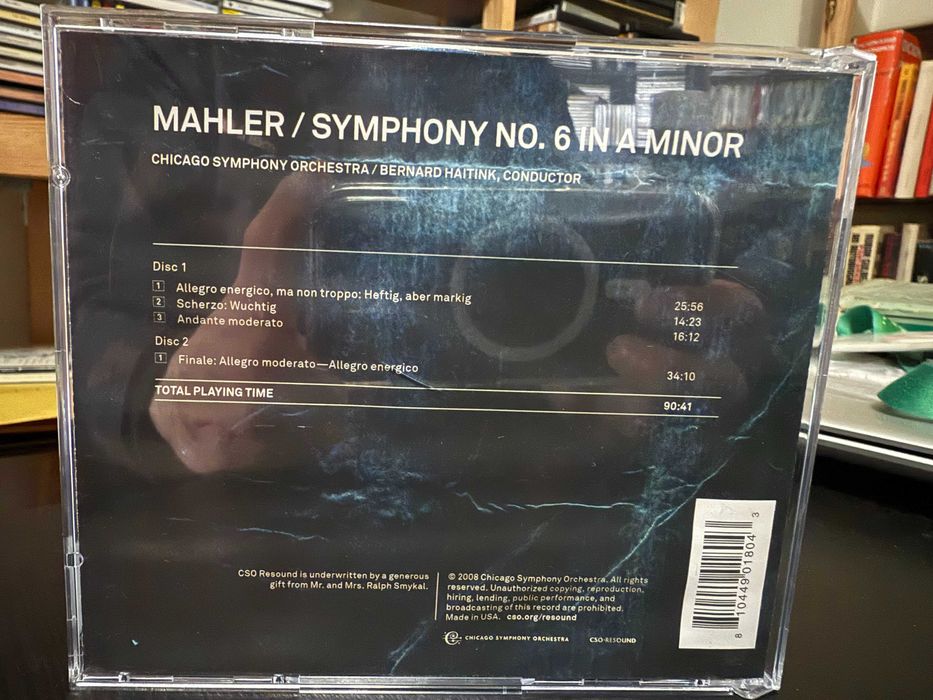 Mahler – Symphony No. 6 – Chicago Symphony Orchestra, Bernard Haitink