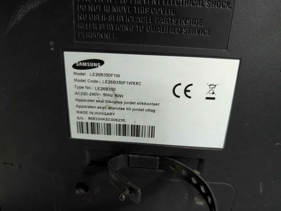 TV LE26B350F1W - Tuner Avariado