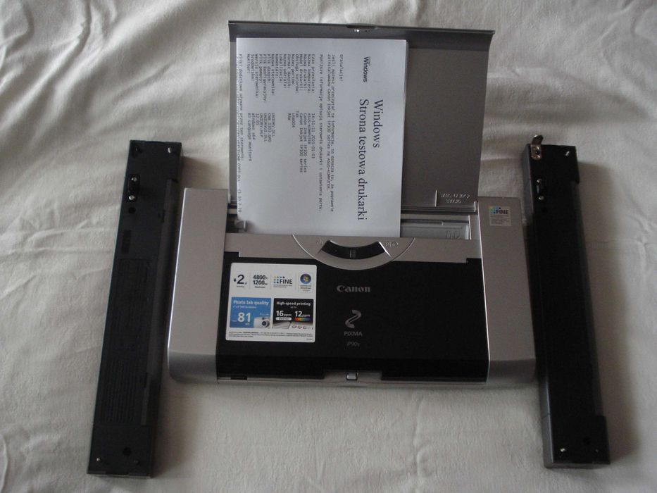 drukarka do laptopa Canon IP 90  mała lekka cicha  2 sztuki baterie
