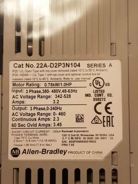 Falownik Allen - Bradley