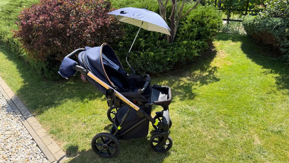 Wózek 3w1 Paradise Baby + bogate wyposażenie, rewelacyjny stan, dużo dodatków