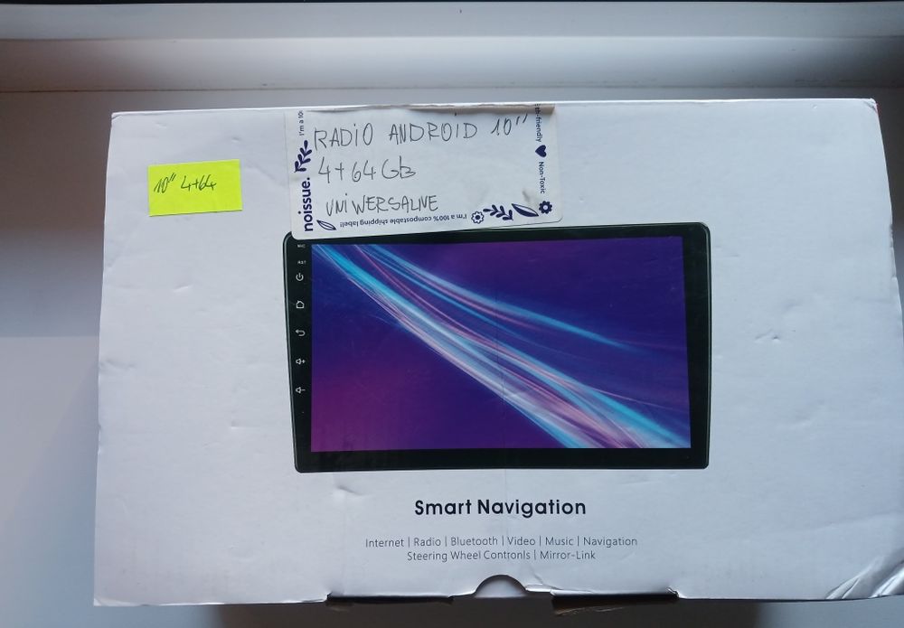 АВТОМАГНІТОЛА 10" 4/64Gb з Carplay/AndroidAuto, Bluetooth, Internet, Navigation