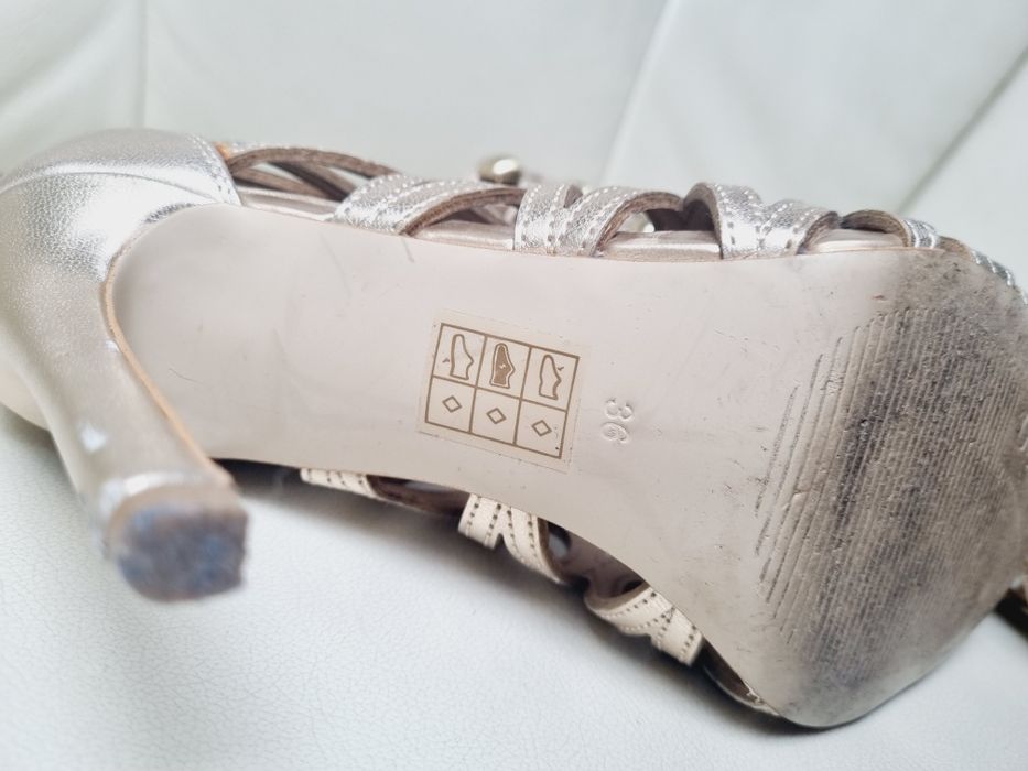Sandały Guess Perlina metaliczne złote 35-36 sylwester andrzejki