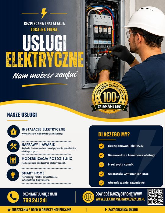 Elektryk Koszalin | Serwis, Pomiary, Smart Home, Awarie