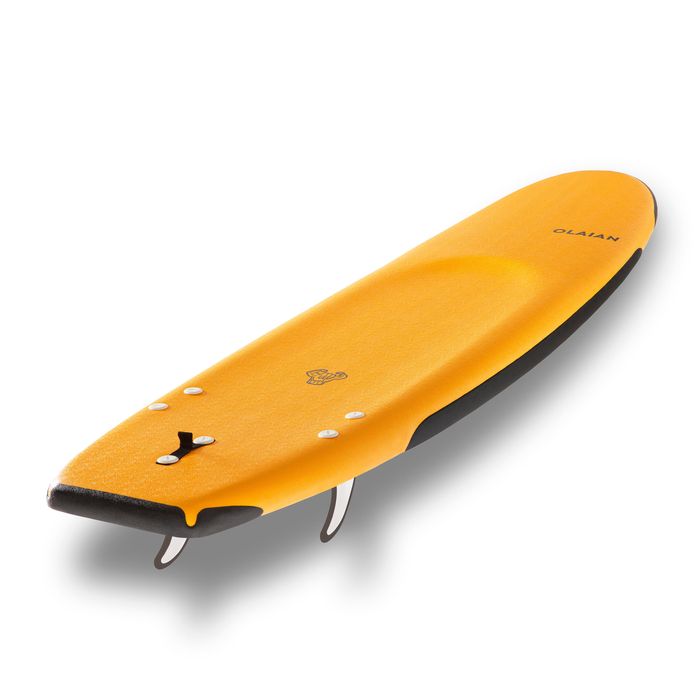 Prancha de Espuma de Surf 100 reforçada 7'5" 84L + leash