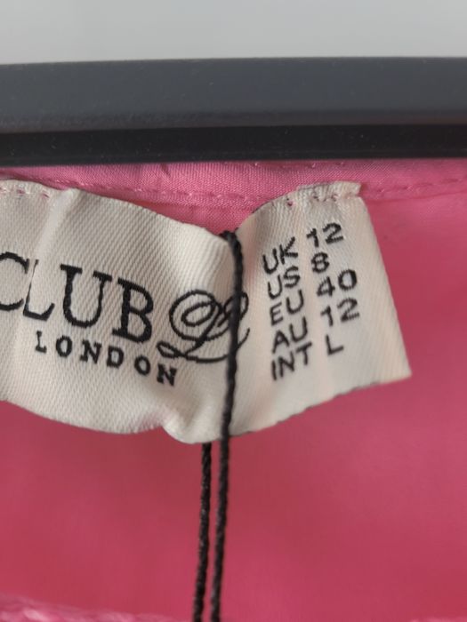 Neonowa różowa bluzka z gipiury,  L, Club L