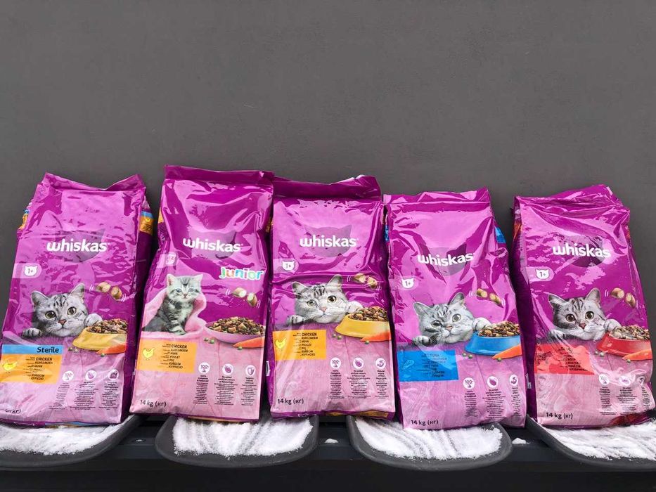 Whiskas Сухий корм для кішок смачні подушечки 14 кг Віскас