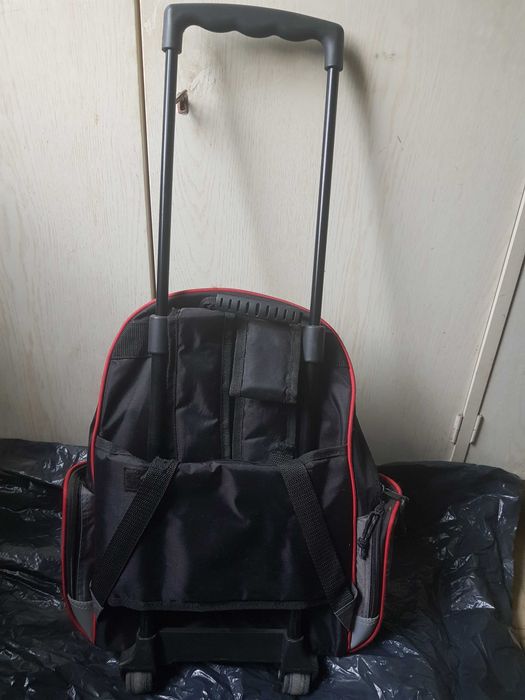 Wózek, torba na zakupy na kółkach, plecak, tornister