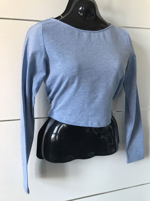 Crop top H&M rozmiar S długi rękaw