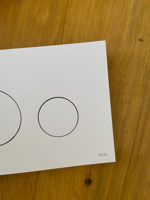 Placa de descarga de sanita TECE TECEloop, plástico,  dupla descarga