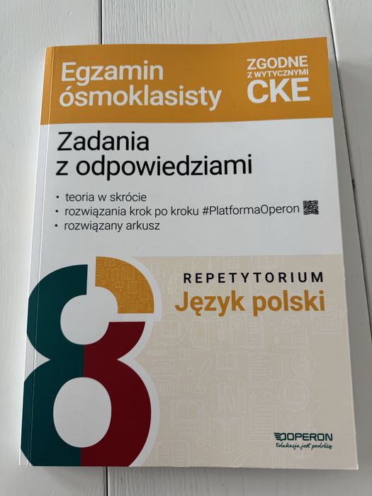 Repetytorium z j.polskiego do egzaminu ósmoklasisty Operon