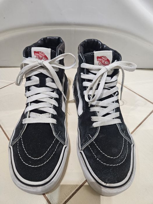 Buty sportowe trampki Vans czarne do kostki