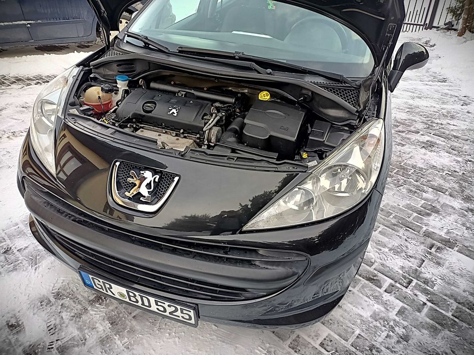 Peugeot 207 1,4 benzyna 95KM! Z Niemiec! Zarejestrowany! 2008r. CZARNY
