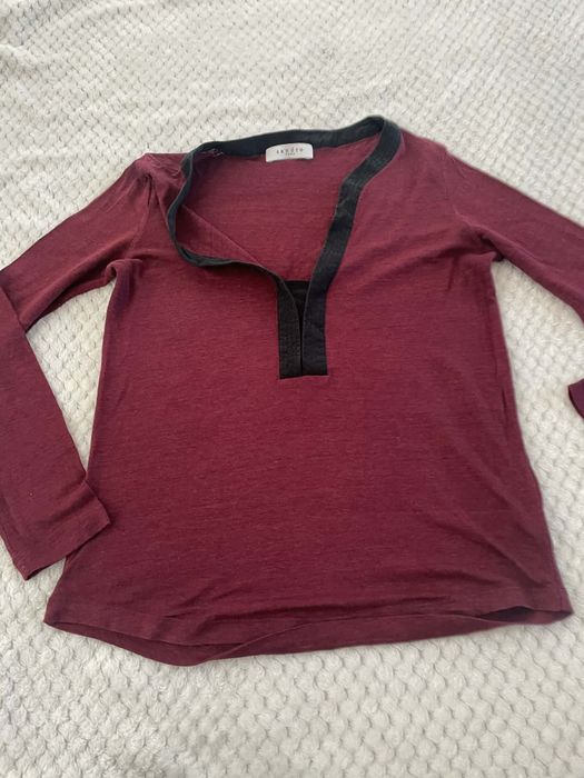 Casualowa bluzka sandro paris rozmiar s