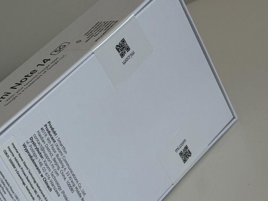 Xiaomi Mi Redmi Note 14 5G 8/256Gb Midnight Black Czarny Nowy PL dystr