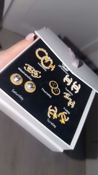 Сережки Chanel 5 пар