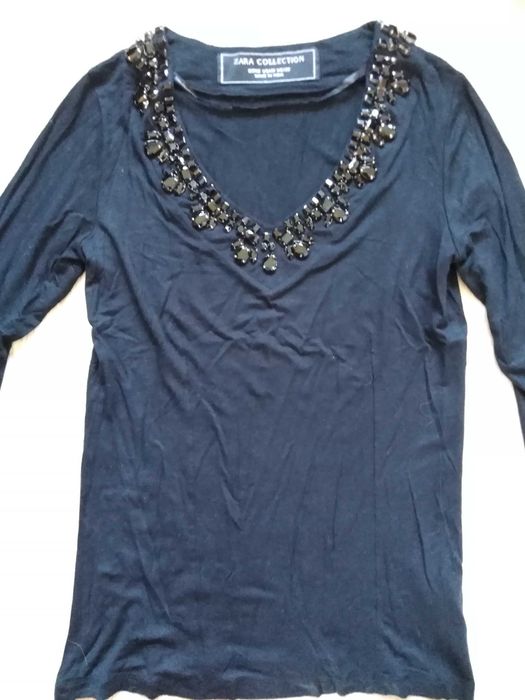 czarna bluzka Zara Collection rozm. M