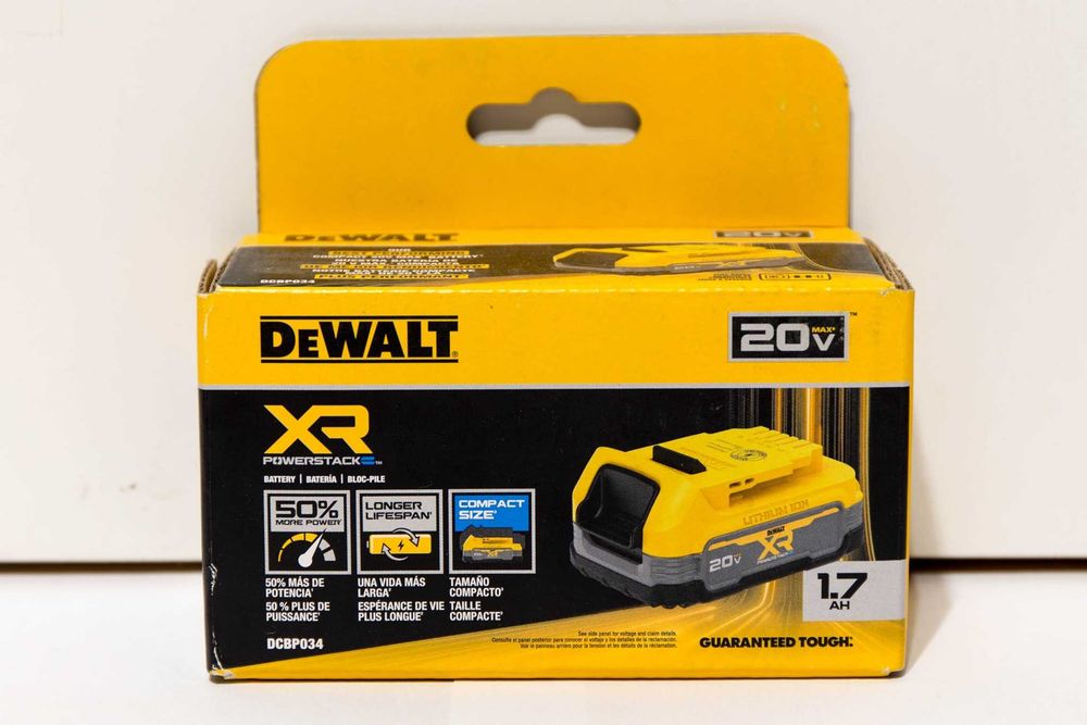 Akumulator Dewalt 18V Powerstack 1.7Ah +50% mocy / DCBP034 / ORYGINAŁ