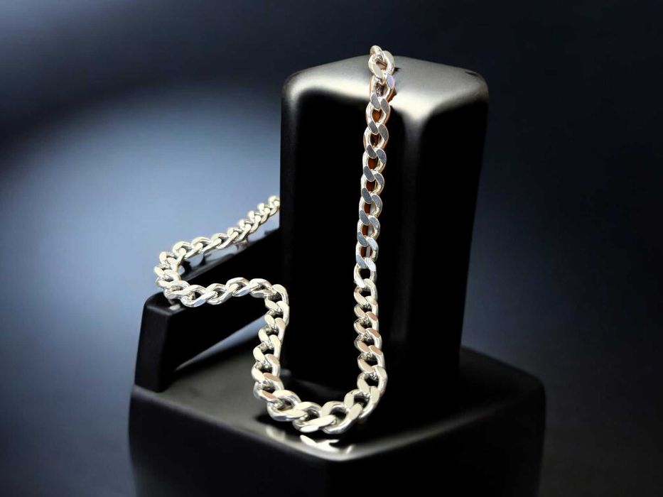 Srebrny łańcuszek męski – klasyczna pancerka pr. 925