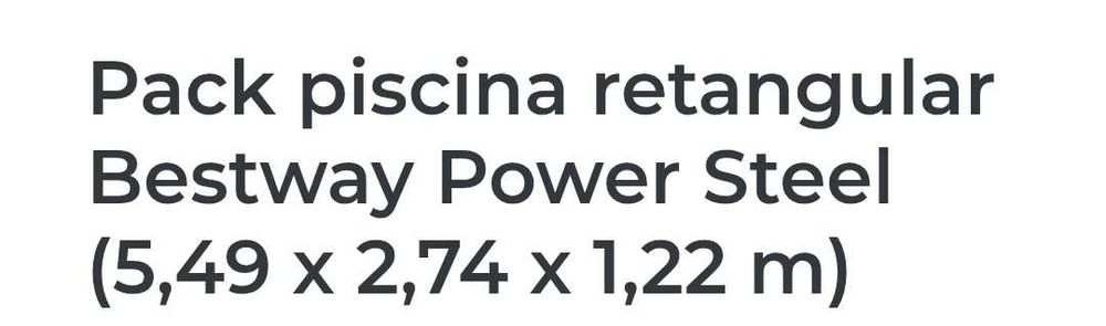 Conjunto piscina Bestway