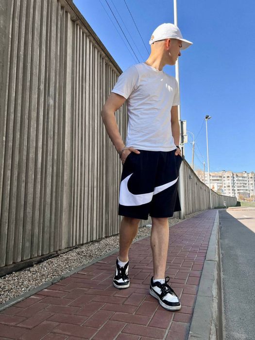 Мужские спортивные шорты найк Nike Big Swoosh | шорты найк | мужские шорты nike | nike big logo | big swoosh | спортивные шорты nike | шорты |