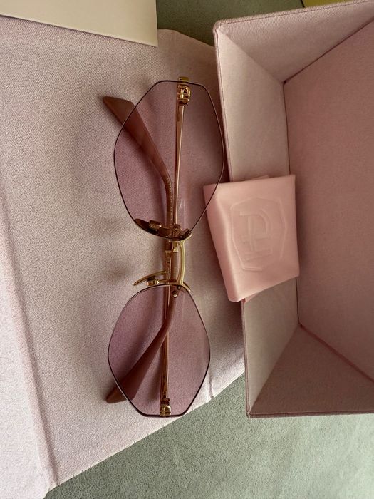 Окуляри очки рожеві в стилі картьє бренд Ana Hickman Анна хікман