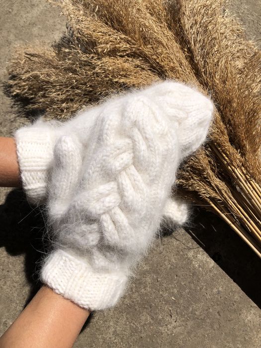Варежки ангора, 70