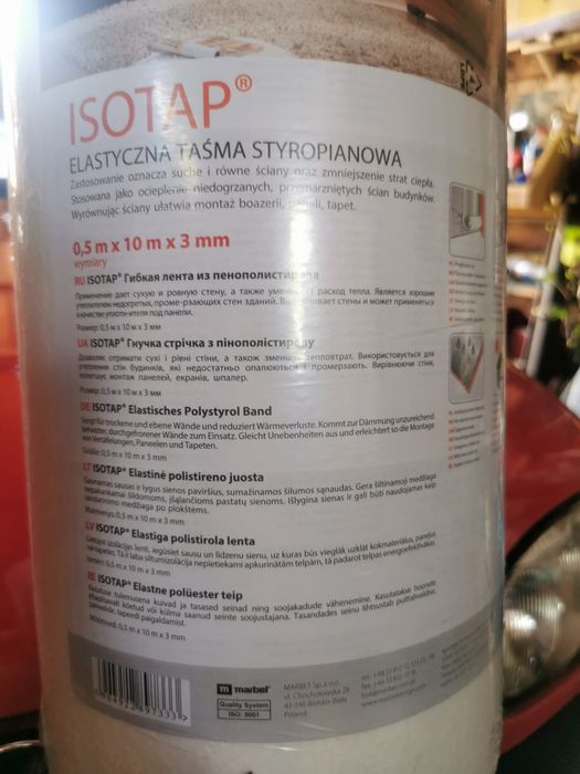 taśma styropianowa - ekran - ocieplenie - izolacja