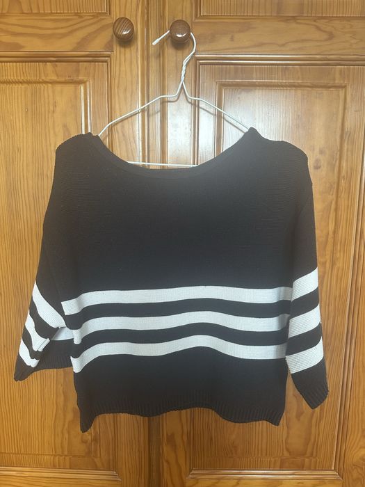 Camisola Malha Preta Zara