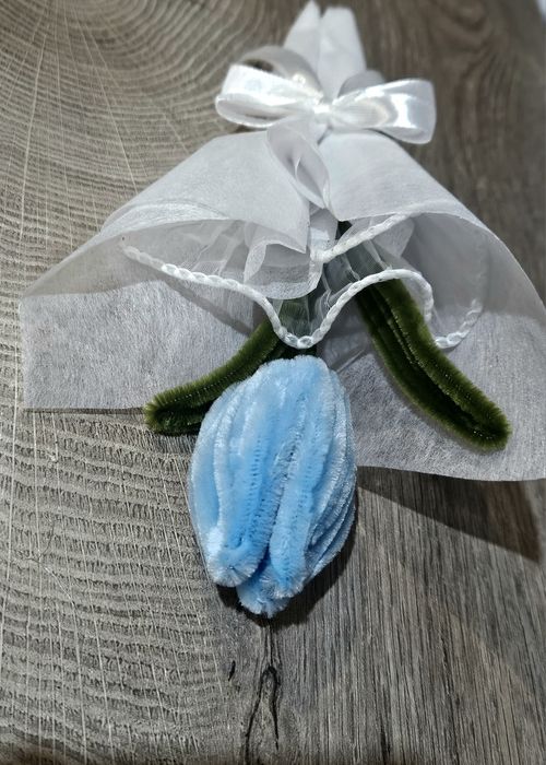 Tulipan, prezent , dzień matki, druciki marcy, drucik kreatywny