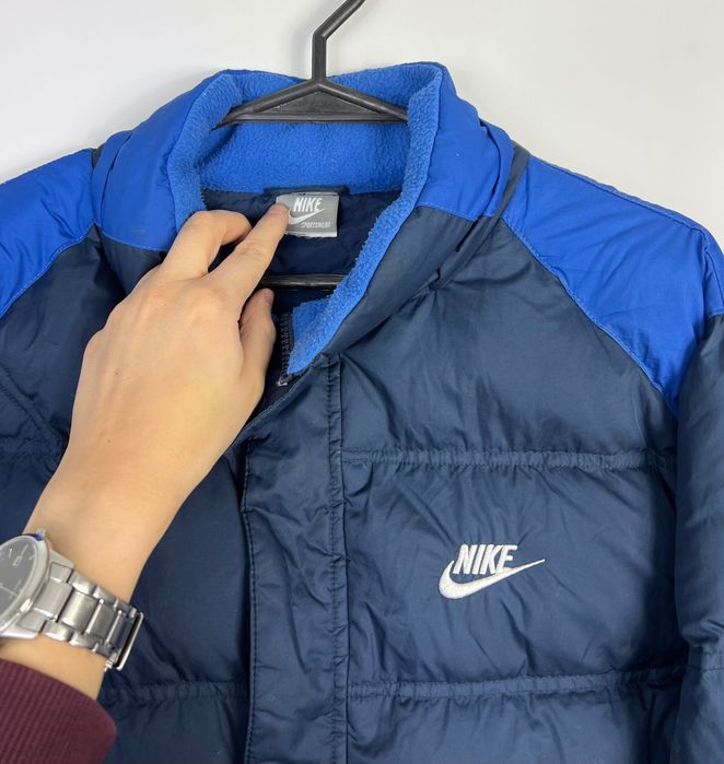 Puffer Jacket Nike Small Logo Y2K Zipped Kurtka Puchowa