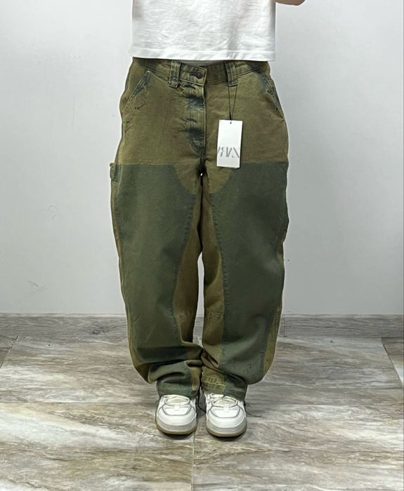 Нові широкі flared джинси zara jeans широкие baggy флейред джинсы зара rap opium y2k jaded racer