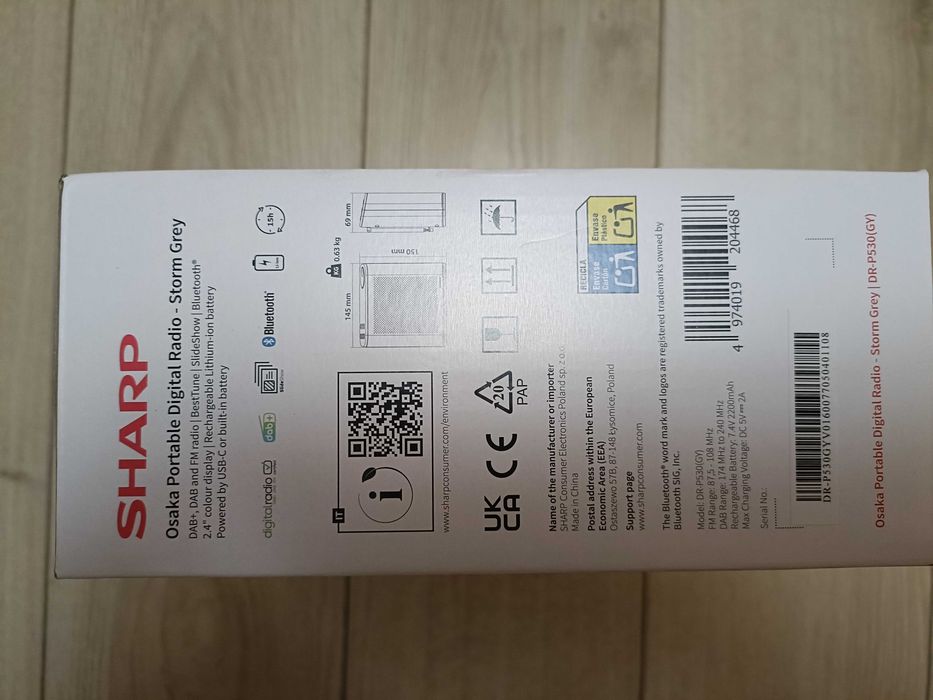 Nowe radio cyfrowe przenośne SHARP Osaka DAB