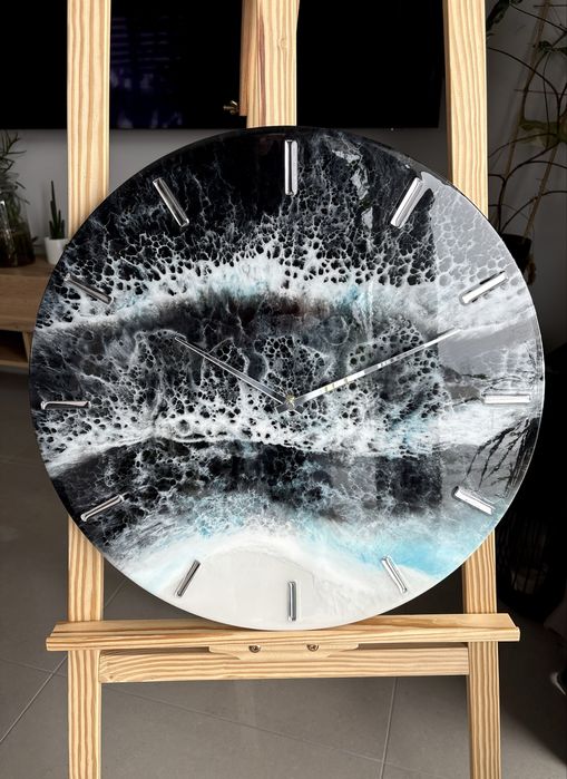 Zegar z żywicy 50 cm