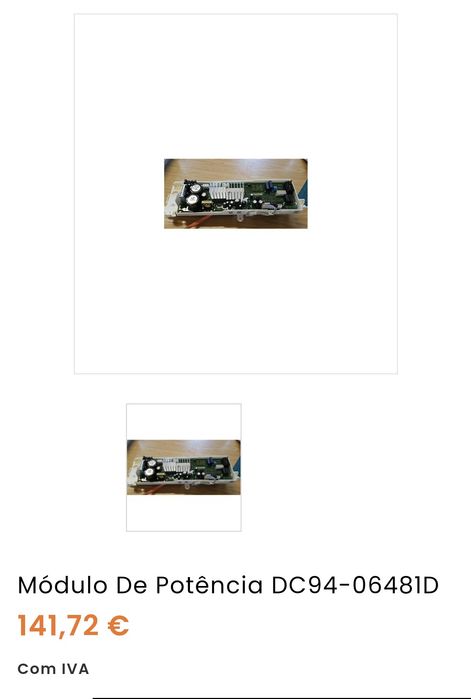 Placa eletrônica, módulo de alimentação Samsung