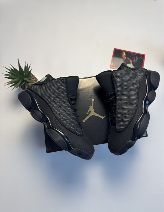 Кросівки Nike Jordan 13 Black Cat Retro • Джордан 13 41 розмір