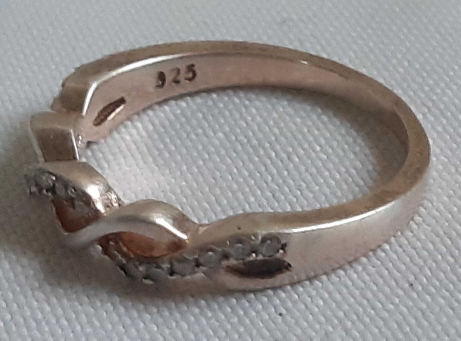 Кольцо серебро 925 пробы Косичка