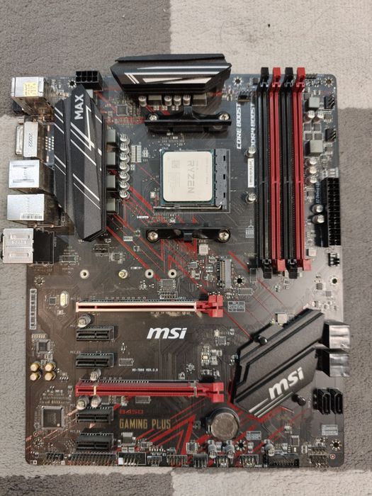 Ryzen 7 3800x + msi b450 gaming plus max