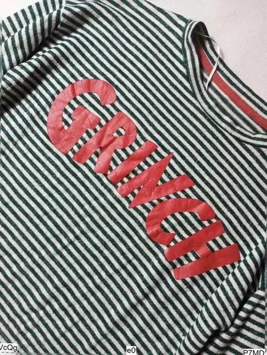 Love to Lounge crop top damski XS 34/36 Grinch z nadrukiem