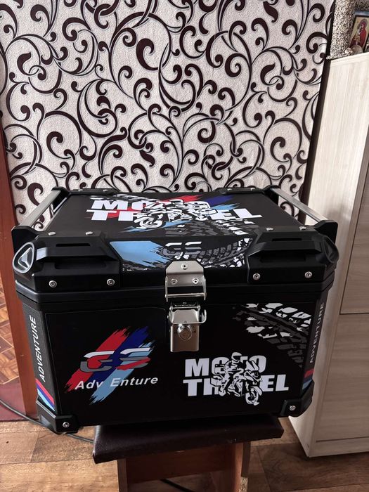 Кофр мото ендуро алюміній якість і розмальовка суперРозмір 460*400*330