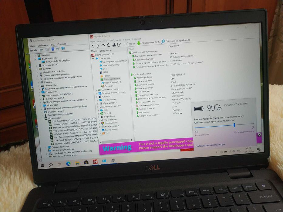Dell 3420 14 FHD IPS i5-1135G7 8gb/Nvme 256gb Акб 5ч.