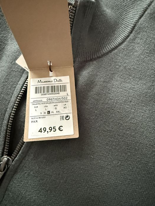 Кофта Massimo dutti. Новая. Размер L.