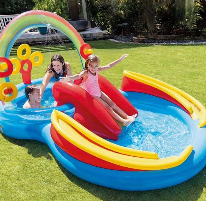 Piscinas novas intex 297x193x135 arco iris