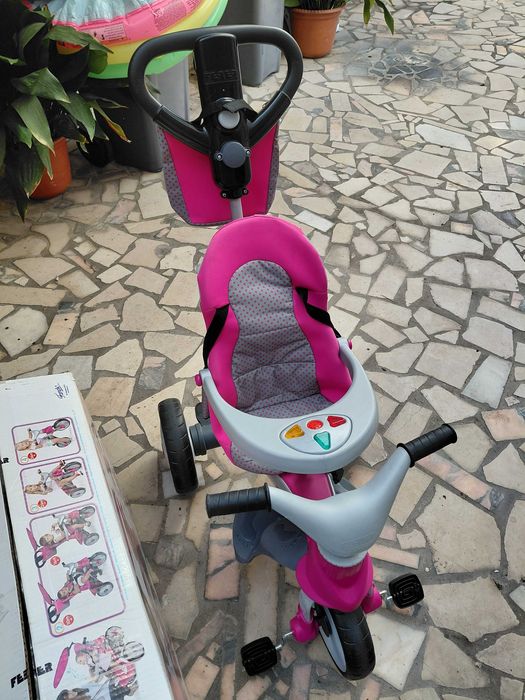Feber - Baby Premium Rosa - triciclo evolutivo menina +6 meses