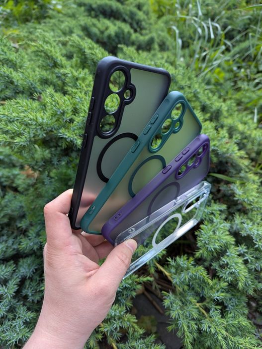 Samsung S24 FE Противоударный чехол BQ MagSafe все модели