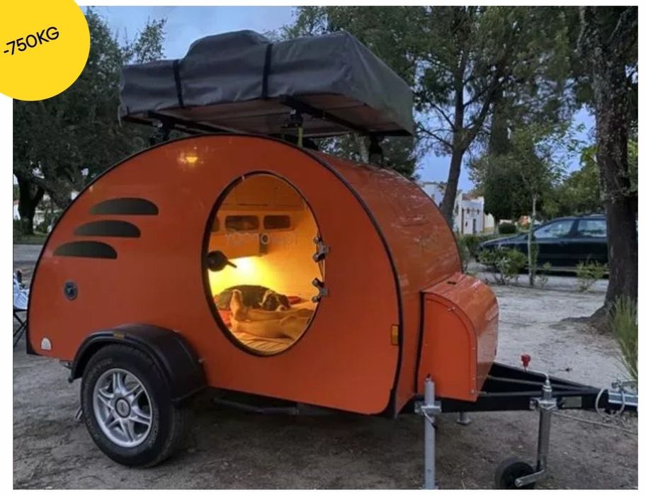 Caravana vermelha COCOON XE da marca YGONOW